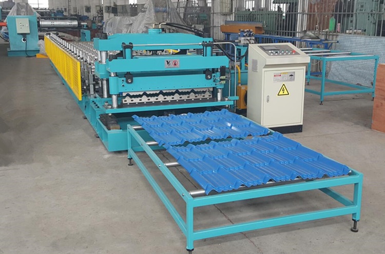 máquina de perfilagem de telhas de aço