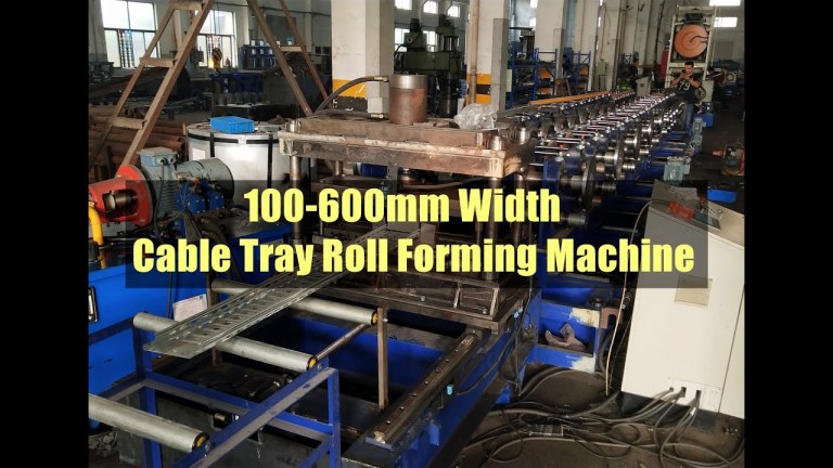 Vídeo 4 de la máquina formadora de bandejas para cables rusas Vídeo de la máquina rusa formadora de rollos para bandejas portacables