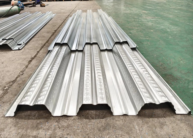 75mm Deep Galvanized Steel Floor Decking Sheet Roll Forming Machine