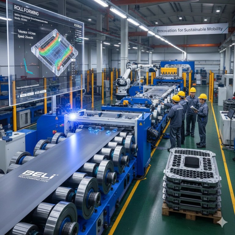 Electric Vehicle Battery Tray Roll Forming: 7 Crucial Advancements for 2026 9 Electric Vehicle Battery Tray Roll Forming