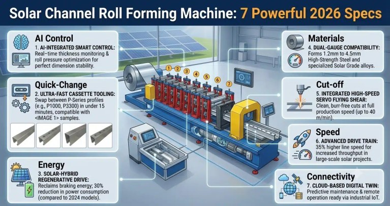 Solar Channel Roll Forming Machine: 7 Powerful 2026 Specs 1 Solar Channel Roll Forming Machine_ 7 Powerful 2026 Specs